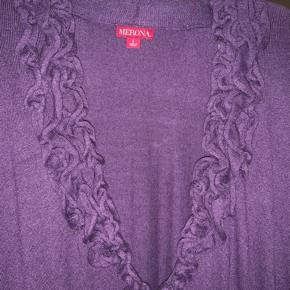 Beautiful Merona sweater from Target in purple in Size L. - Picture 1 of 2